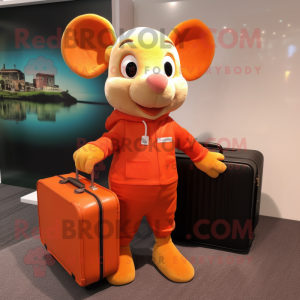 Orange Mouse mascotte...