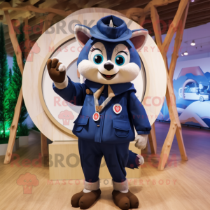 Navy Arrow Of Love maskot...
