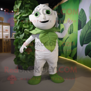 Hvid bønnestilk maskot...