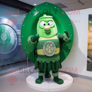 Green Celtic Shield maskot...
