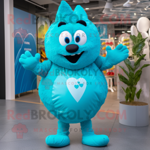 Turquoise Heart mascotte...