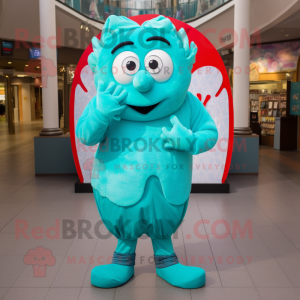 Turquoise Heart mascotte...