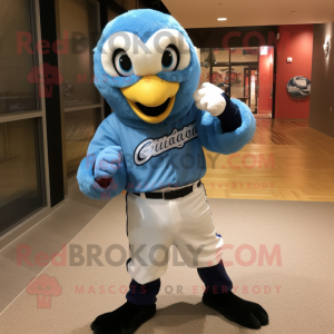 Sky Blue Falcon maskot...