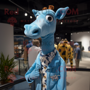 Blaue Giraffe als...