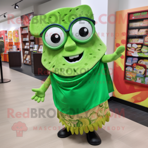 Postava maskota Lime Green...