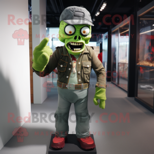 Green Zombie mascotte...