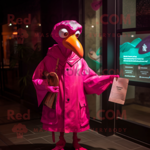 Magenta Flamingo mascotte...