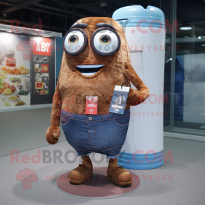 Brown Soda Can maskot...