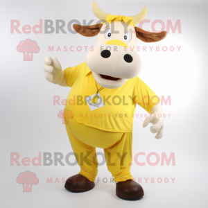 Gelber Zebu Maskottchen...