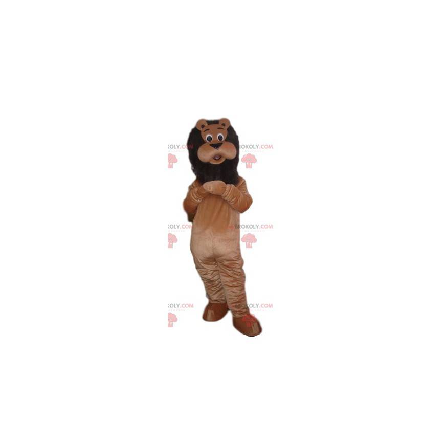 Mascota león marrón muy orgullosa con una hermosa melena -