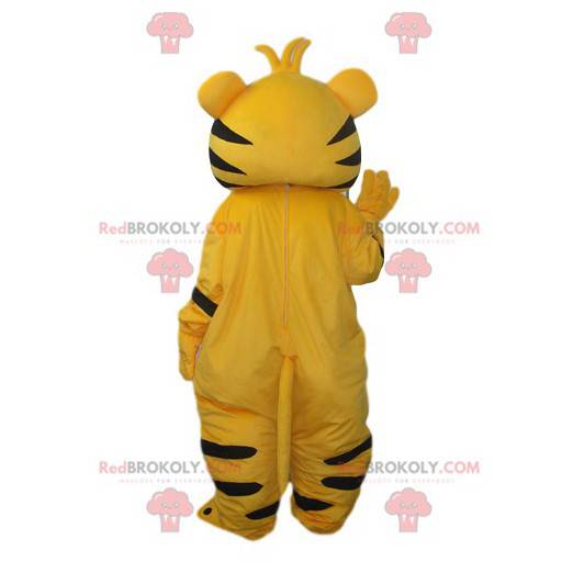 Leuke gele en zwarte tijger mascotte - Redbrokoly.com