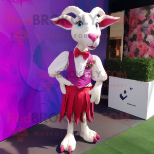 Magenta Goat mascotte...