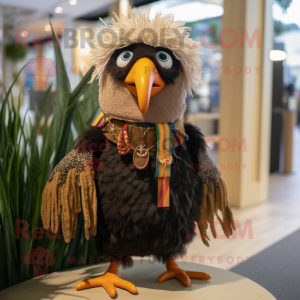 Tan Blackbird Maskottchen...