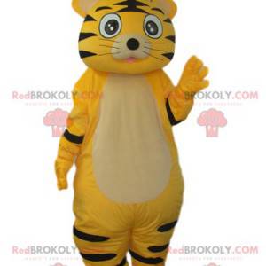 Mascotte de tigrou jaune et noir tout mignon - Redbrokoly.com