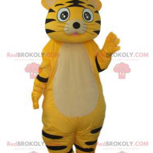 Simpatica mascotte tigro giallo e nero - Redbrokoly.com