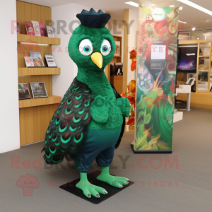 Forest Green Peacock maskot...