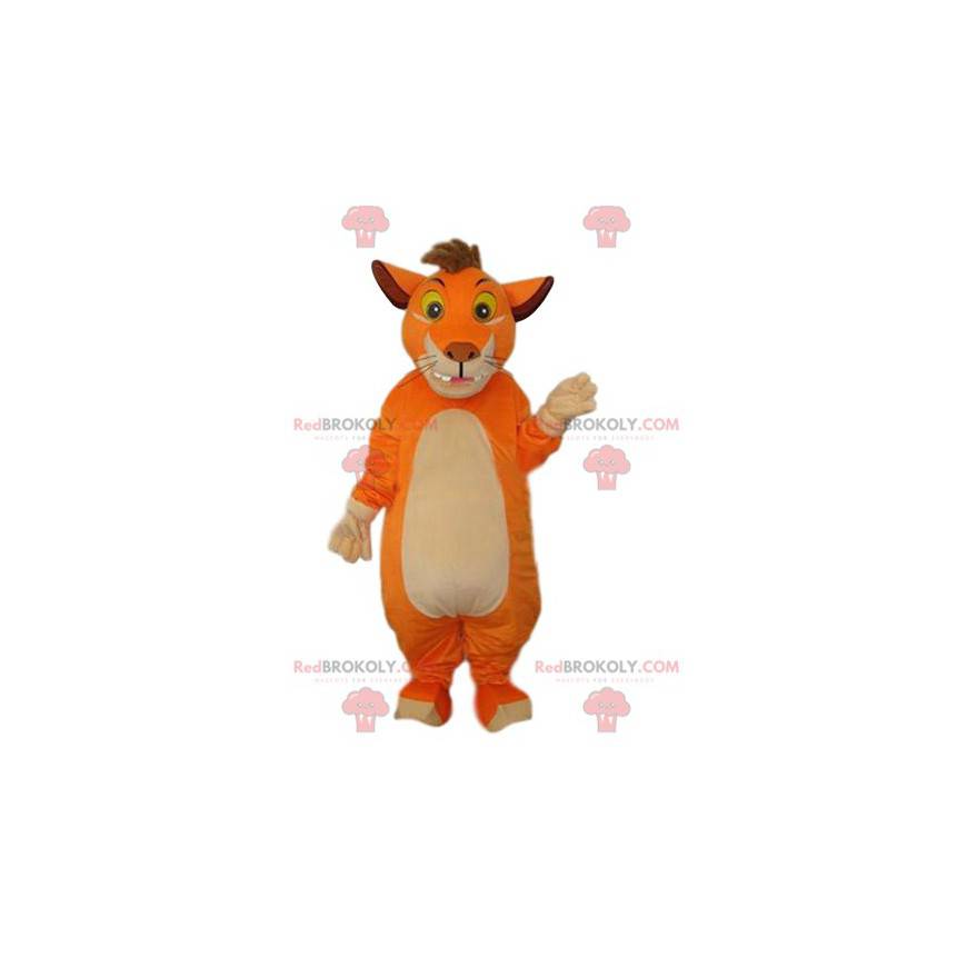 Lustiges Löwenmaskottchen mit einem Zug - Redbrokoly.com Lustiges Löwenmaskottchen mit einem Zug - Redbrokoly.com