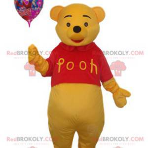 Mascote do ursinho Pooh com uma bola - Redbrokoly.com