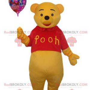 Mascotte de Winnie L'Ourson avec un ballon - Redbrokoly.com