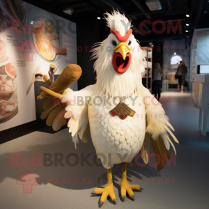 Beige Roosters mascotte...