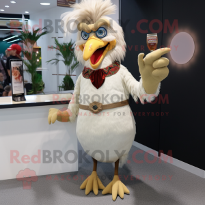 Beige Roosters maskot...