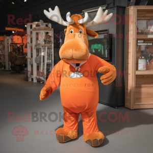 Orange Moose mascotte...