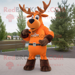 Orange Moose mascotte...