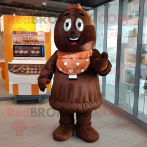 Rust Choklad maskot kostym...