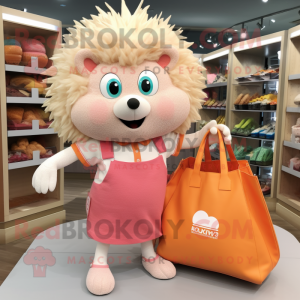 Peach Hedgehog mascotte...