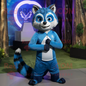 Blue Raccoon mascotte...