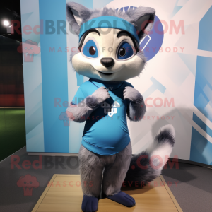 Blue Raccoon mascotte...