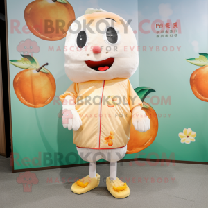 Peach Dim Sum maskot drakt...