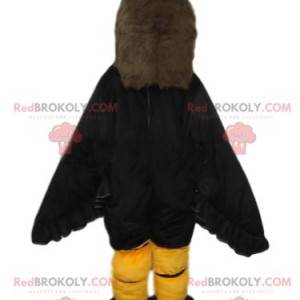 Mascotte d'aigle marron majestueux. Costume d'aigle -