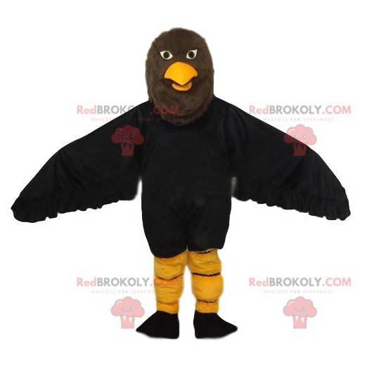 Mascotte d'aigle marron majestueux. Costume d'aigle -