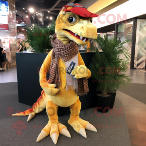 Gouden Deinonychus mascotte...