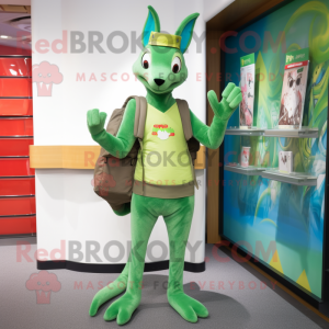 Green Kangaroo mascotte...