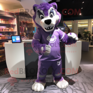 Purple Wolf mascotte...