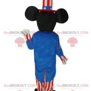 Mascote do Mickey em traje festivo americano - Redbrokoly.com