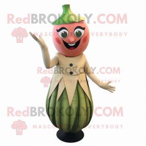 Tan Watermelon maskot...