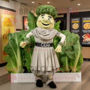 Grå Caesar Salat maskot...