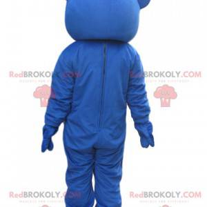 Mascota del oso azul con una pajarita roja - Redbrokoly.com