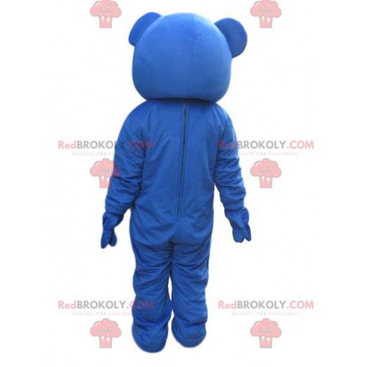 Blue bear mascot with a red bow tie - Redbrokoly.com