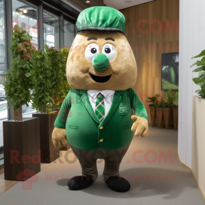 Skovgrøn kartoffel maskot...