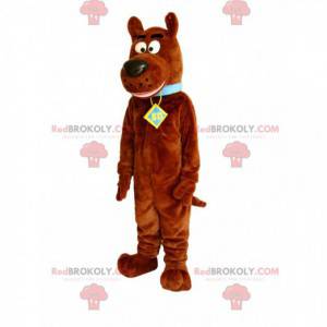 Mascote Brown Scoubidou com seu sorriso encantador -