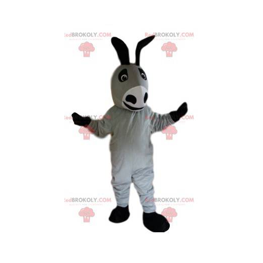 Mascotte asino grigio e nero. Costume da asino - Redbrokoly.com
