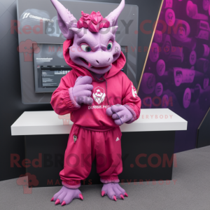 Magenta Gargoyle maskot...