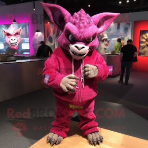 Magenta Gargoyle maskot...