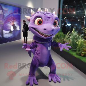 Purple Geckos mascotte...