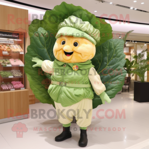 Peach Cabbage Leaf mascotte...