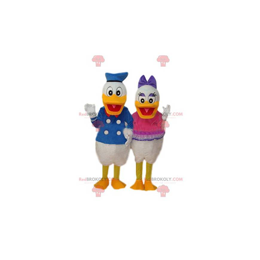 Duo de mascotte de Donald et de Daisy - Redbrokoly.com